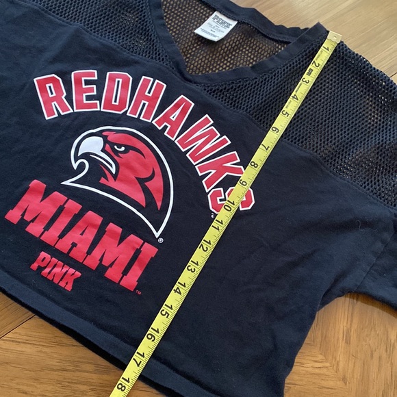 PINK VS MIAMI REDHAWKS CROPPED TEE - Picture 10 of 10